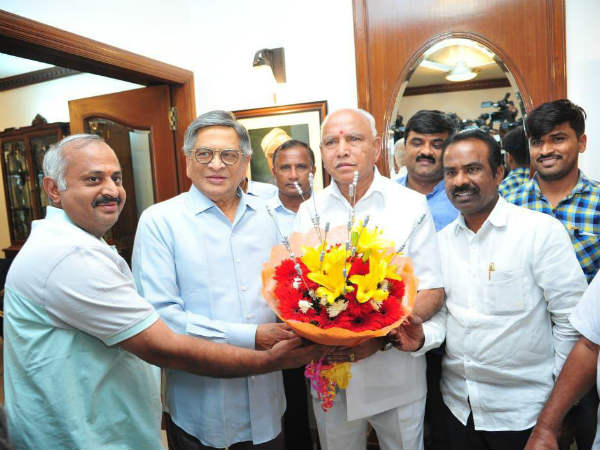 ಎಸ್.ಎಂ.ಕೃಷ್ಣ, ಯಡಿಯೂರಪ್ಪ ಭೇಟಿ