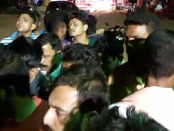 Police officers stopped Shivarathri Jagaran program in Mangaluru 