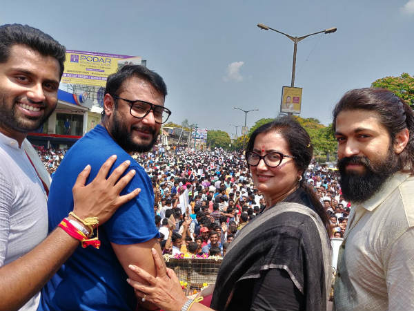 ನಾವು ನಮ್ಮ ಅಮ್ಮನ ಪರವಾಗಿ ಬಂದಿದ್ದೇವೆ: ದರ್ಶನ್