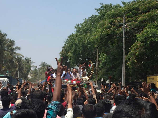 Challenging Star Darshan started campaign in favor of Sumalatha