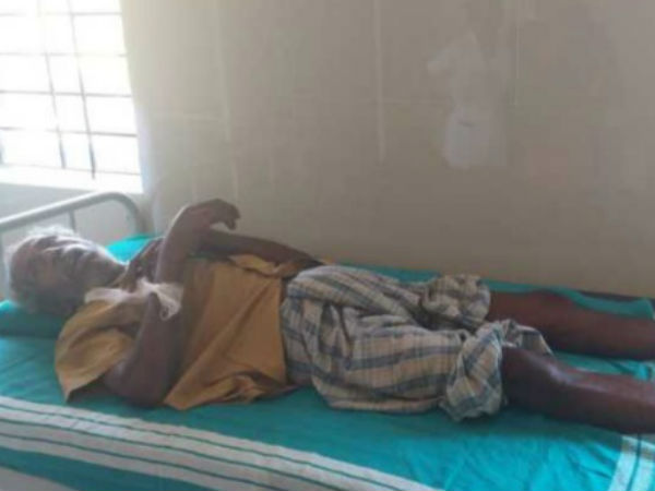 Injured old man in police harassment hospitalised