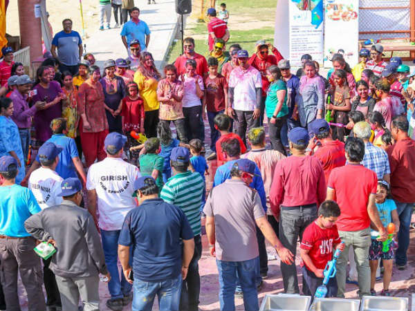 Sports and holi celebrate in Kuwait Kannada Koota