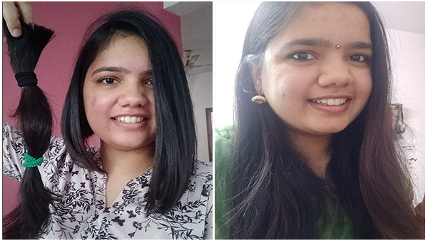 Bengaluru girl Madhurya Sudhindra donates her hair to cancer patients Bengaluru girl Madhurya Sudhindra donates her hair to cancer patients
