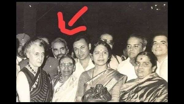 A Fake photo of Narendra Modi with Indira Gandhi is serculating in social media A Fake photo of Narendra Modi with Indira Gandhi is serculating in social media
