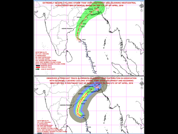 ದಕ್ಷಿಣದತ್ತ ಮುಖ ಮಾಡಿರುವ 'ಫನಿ' ದಕ್ಷಿಣದತ್ತ ಮುಖ ಮಾಡಿರುವ 'ಫನಿ'