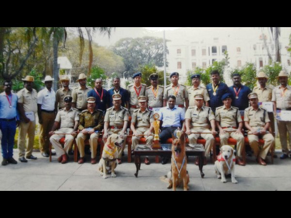 Mysuru police department dog Gaja is the most brilliant animal out of 50 dog