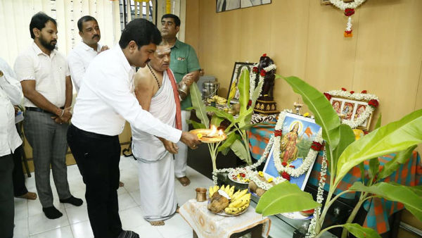 BY Raghavendra inaugurates MO office in Shivamogga city 