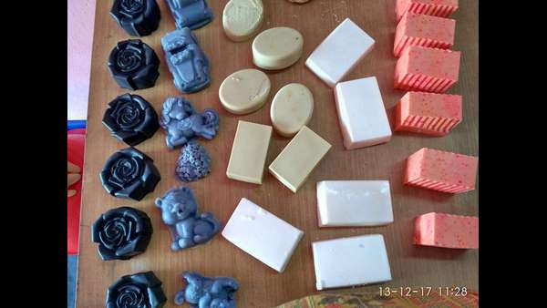 Aparna Harish from bantwal prepared soap by Jack fruit