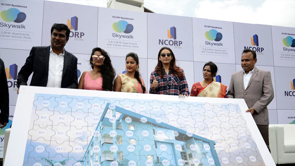 Ragini Dwivedi does bhoomi pooja SKY Walk Apartments at Ittamadu 