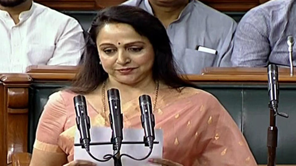 ಮಥುರಾ ಕ್ಷೇತ್ರದಿಂದ ಆಯ್ಕೆಯಾದ ಬಿಜೆಪಿಯ ಹೇಮಾಮಾಲಿನಿ, 