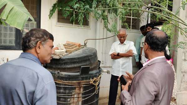 Dr Shripathi honored with environment awards by Shivamogga DC 