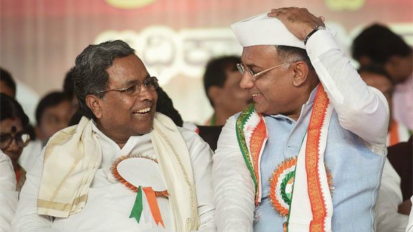 ಕೆಪಿಸಿಸಿ ಅಧ್ಯಕ್ಷ ದಿನೇಶ್ ಗುಂಡೂರಾವ್ ಮತ್ತು ಕಾರ್ಯಾಧ್ಯಕ್ಷ ಈಶ್ವರ್ ಖಂಡ್ರೆ 