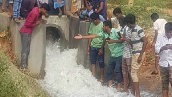 Waddagere Lake in Gundlupet taluk at last gets water
