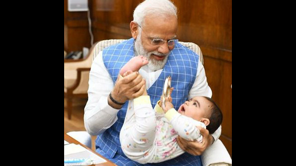 Who is that special friend, comes to meet PM Modi in Parliament?