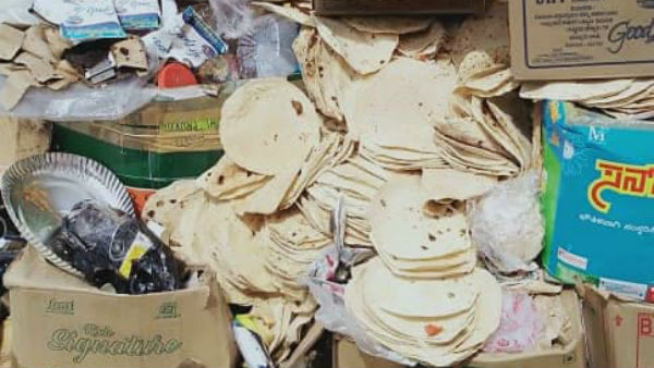 Hundreds of Chapathi thrown to dustbin in Bidirahalli flood center