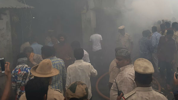 Fire on Mysuru devraja market