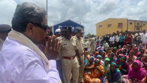 Siddaramaiah visited his constituency badami today 