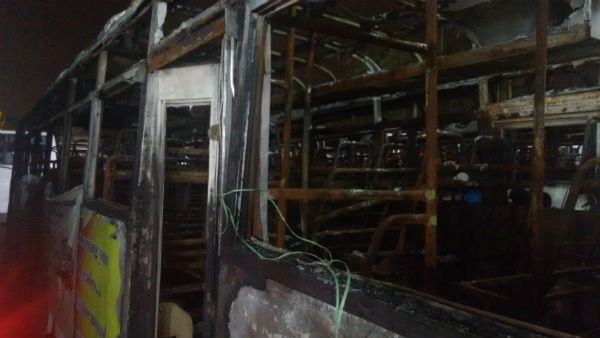 244 ಬಸ್ ಜಖಂಗೊಂಡಿವೆ