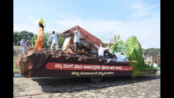 Different Tableau And Traditional Dance In Mysuru Dasara