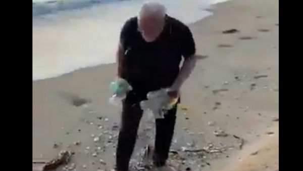  Narendra Modi Plogging At Mamallapuram Viral Video