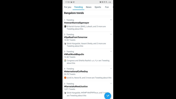We Want Kannadiga Mayor Trending On Twitter