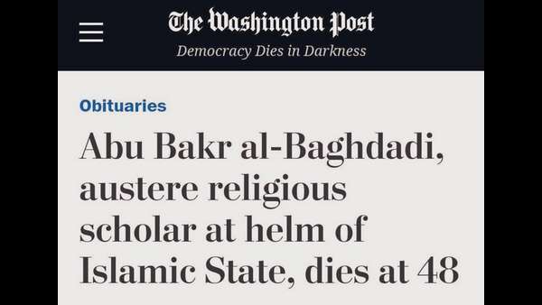 Washington Post calls Baghdadi, A austere religious scholar