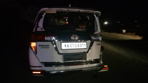 ADGP Escaped From Accident In Chitradurga