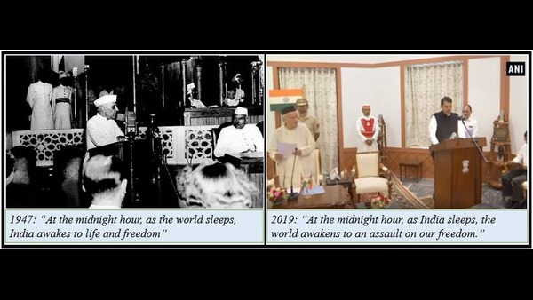 Shashi Tharoor Tweet On Maharashtra Comparing Two Photos