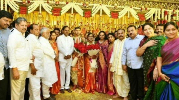 ಅದ್ಧೂರಿ ಮದುವೆಯಲ್ಲಿ ಕೆಸಿಆರ್ ಭಾಗಿ