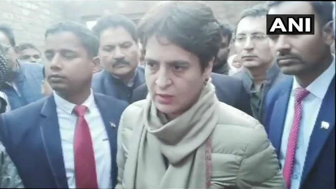 Priyanka Vadra Visited To Suleman Home, Who Died In Anti-CAA Protest In Uttar Pradesh