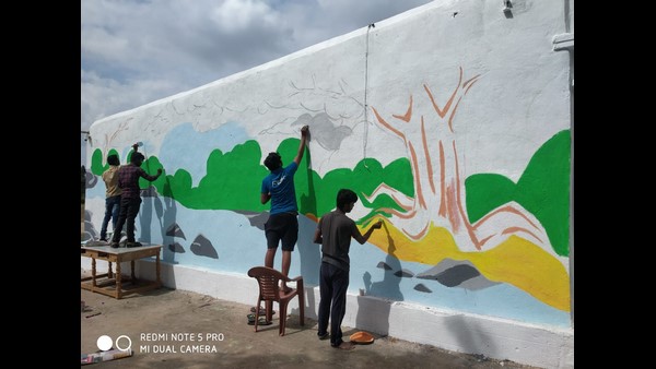 Hosayalanadu Government School Attracting With Beautiful Pictures