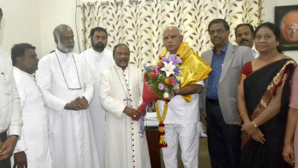Christian Community Leaders Meets BS Yediyurappa Christian Community Leaders Meets BS Yediyurappa