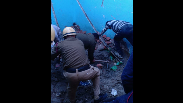 Under Construction Building Collapsed In Delhi