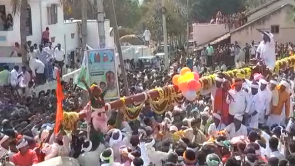 BJP MLA Renukacharya violats his own governments order