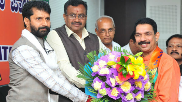Felicitation to newly elected bjp president kateel in palace ground