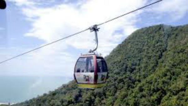 Cable Car Connection Between Kollur And Kodachadri
