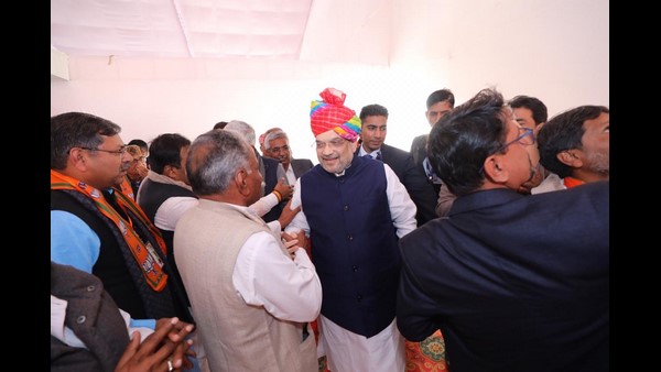 ರಾಜಸ್ಥಾನ ಪ್ರವಾಸದಲ್ಲಿರುವ ಅಮಿತ್ ಶಾ 