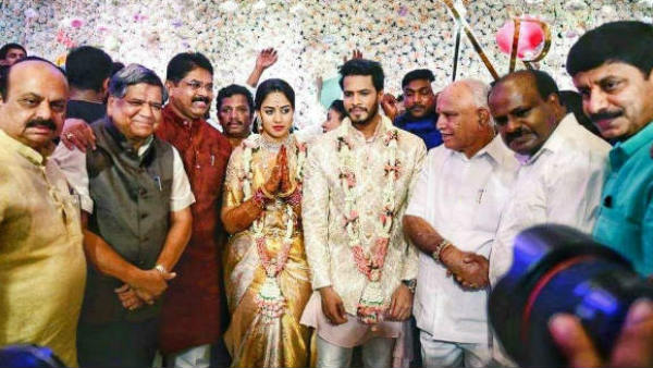 ನಿಖಿಲ್ ಕುಮಾರಸ್ವಾಮಿ ನಿಶ್ಚಿತಾರ್ಥ ಕಾರ್ಯ ನಡೆದಿದೆ