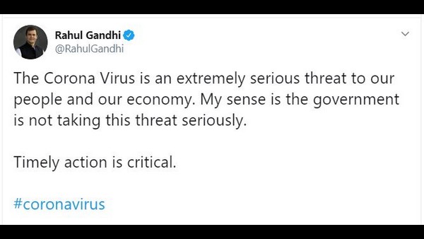 Coronavirus: Hes A Senior Leader: Central Minister About Rahul Gandhi Comment 