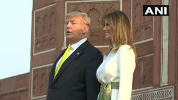 ನಿಜವಾದ ತಾಜ್ ಮಹಲ್ ವೀಕ್ಷಿಸಿದ ಟ್ರಂಪ್