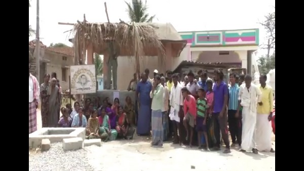 Decision To Clear Ambedkar Statue By Chikkamegalagere Grama Panchayat