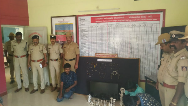 Hiriyuru Police Arrested Interstate Thieves