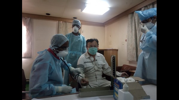  ಹಡಗಿನ ಸಿಬ್ಬಂದಿಯ ಆರೋಗ್ಯ ತಪಾಸಣೆ