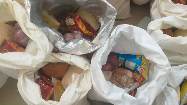 Food Kit Distributed By Chakkere Gram Panchayat To Poor Food Kit Distributed By Chakkere Gram Panchayat To Poor