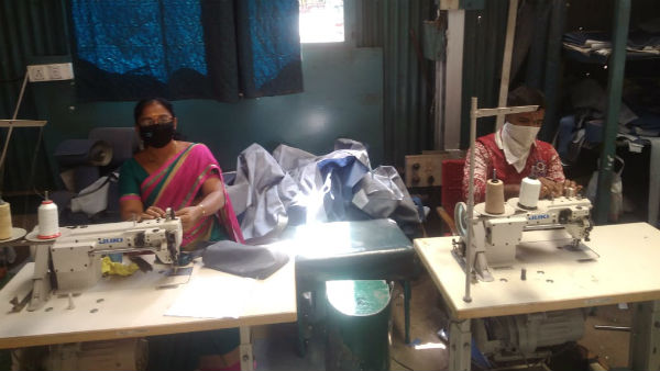 Masks Are Preparing In Hubballi Railway Carriage