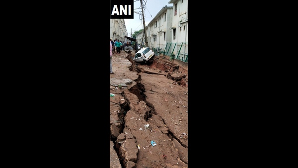 Road Massive Damage After Heavy Rainfall In Bengaluru