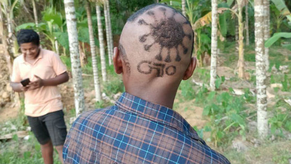 Corona Cutting Ankola Brothers Spreading Awareness About Coronavirus