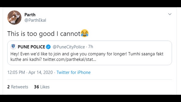 Pune Police Reply To Friends Who Planning To Meet