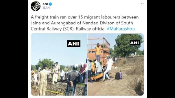 ನಡೆದು ನಡೆದು ಸುಸ್ತಾಗಿ ಹಳಿ ಮೇಲೆ ಮಲಗಿದ್ದರು