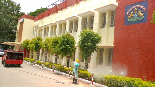 Sanitizer Spray For Shivamogga District Police Stations